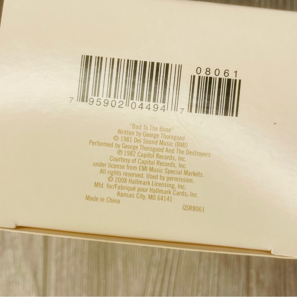 Hallmark Christmas ornament 2008 Bad to the Bone Musical singing light ornament - Picture 12 of 12